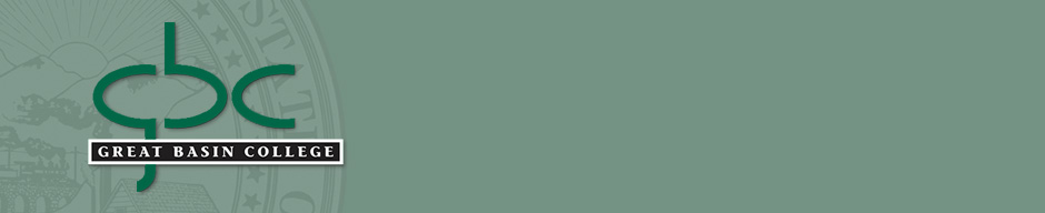 Click to return to the home page. GBC logo against State of Nevada seal. Click to go to the home page graphic.