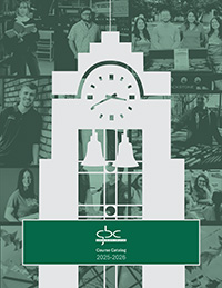 GBC 2025-26 catalog with stlized clocktower, photo collage and GBC text. Click to view the PDF document.