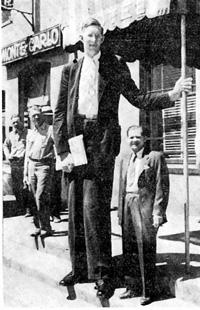 The tallest man in the world, Robert&nbsp;Wadlow, visited Elko.