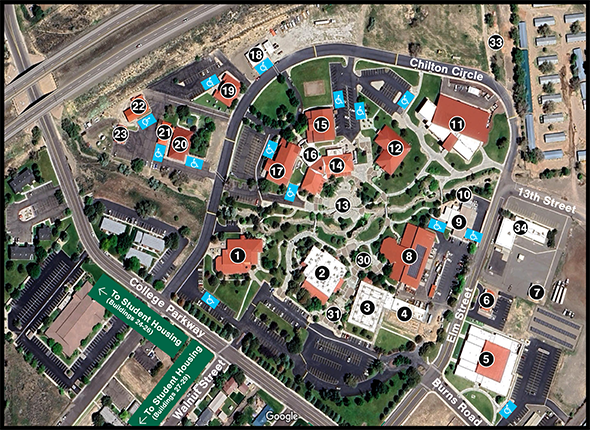 Elko Campus Map graphic