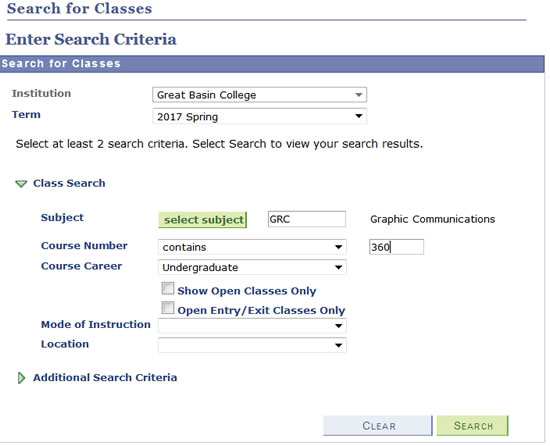Search MyGBC for classes picture 1 - Searching. Search MyGBC for classes picture 1.