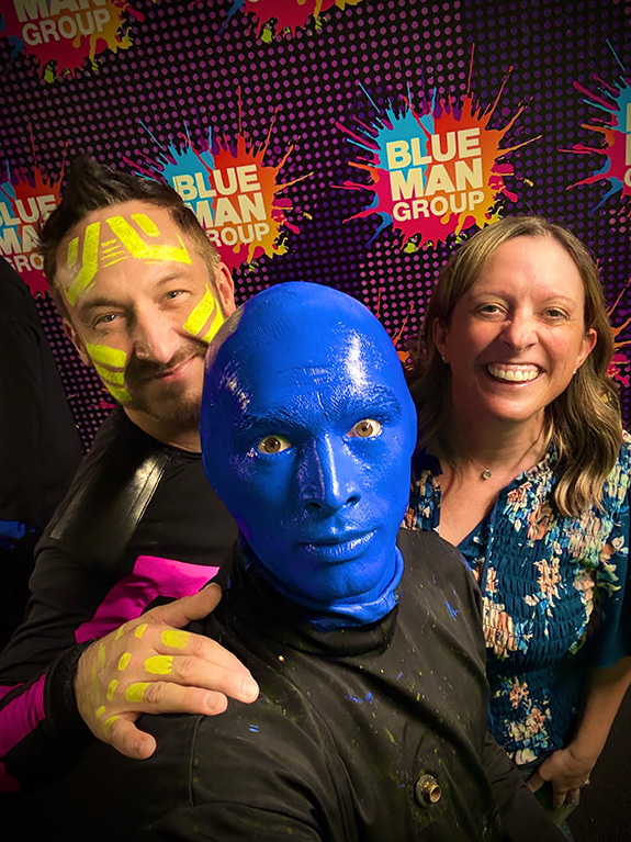 Denise Padilla, Jozef Bobula, Blue Man.
